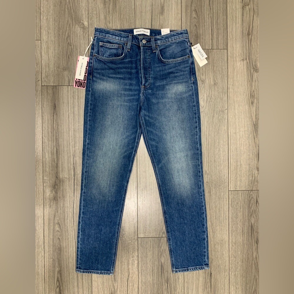 DENIM FORUM YOKO HIGH RISE SLIM JEANS NWT SZ 30